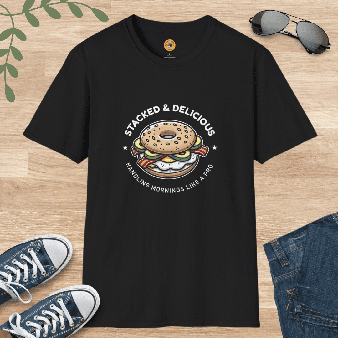 Stacked & Delicious Breakfast Bagel Sandwich Tee