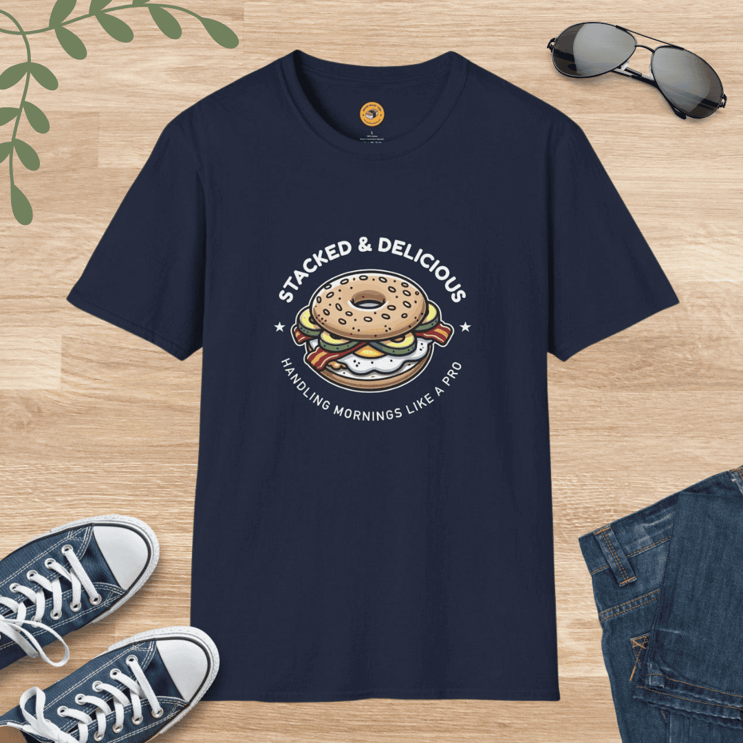 Stacked & Delicious Breakfast Bagel Sandwich Tee