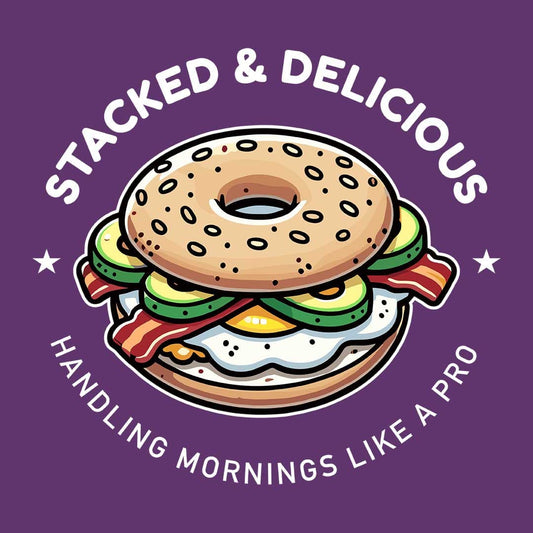 Stacked & Delicious Breakfast Bagel Sandwich Tee