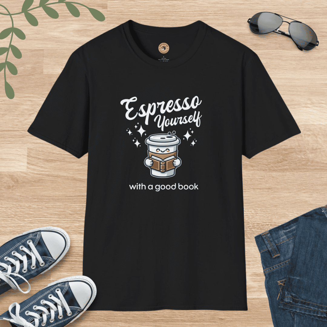 Coffee Lover T-Shirt - Espresso Yourself with a Good Book