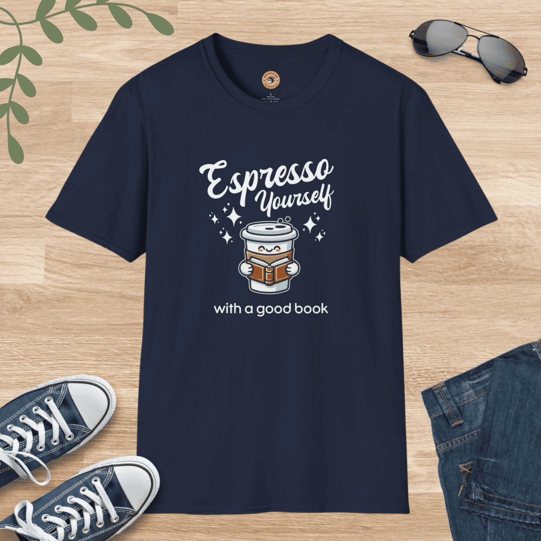 Coffee Lover T-Shirt - Espresso Yourself with a Good Book