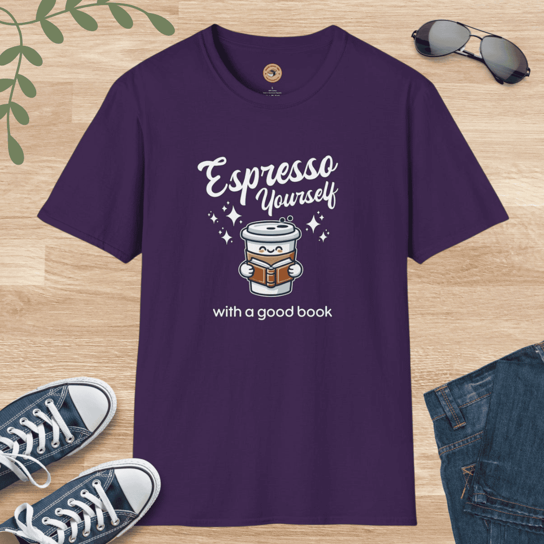 Coffee Lover T-Shirt - Espresso Yourself with a Good Book