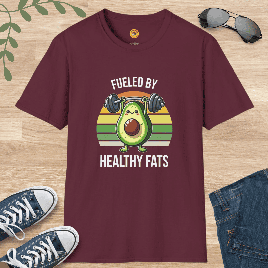 Fueled By Healthy Fats - Avocado Lovers T-Shirt