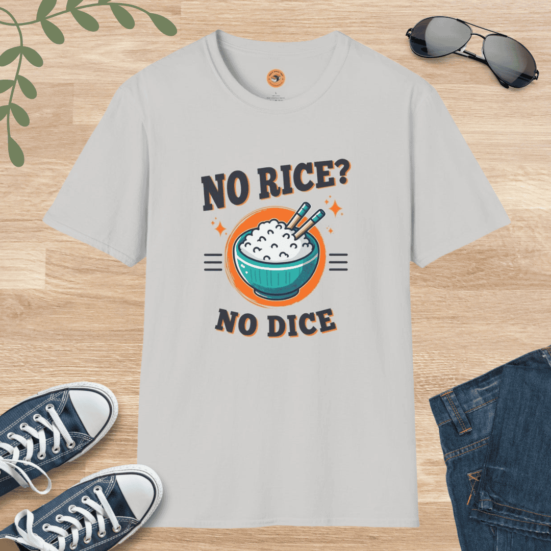 Rice T-Shirt No Rice No Dice Unisex Softstyle