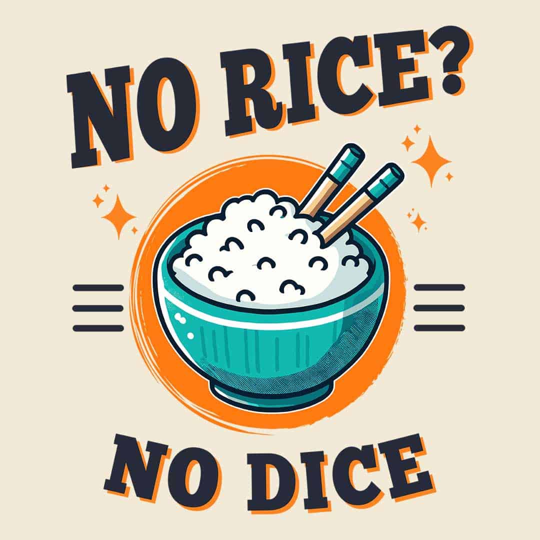 Rice T-Shirt No Rice No Dice Unisex Softstyle