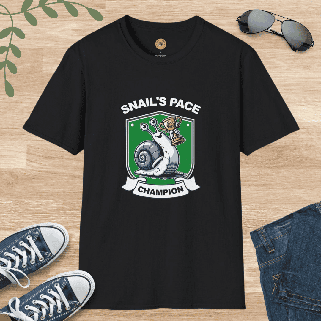 Snail's Pace Champion - Funny T-Shirt Gift