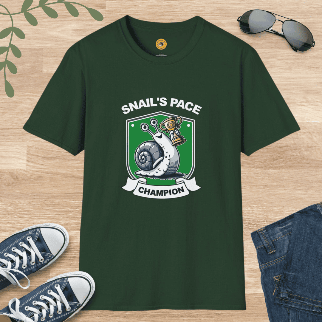 Snail's Pace Champion - Funny T-Shirt Gift