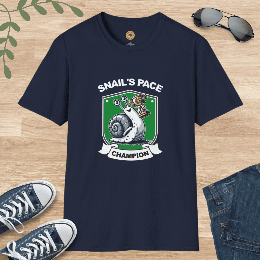 Snail's Pace Champion - Funny T-Shirt Gift