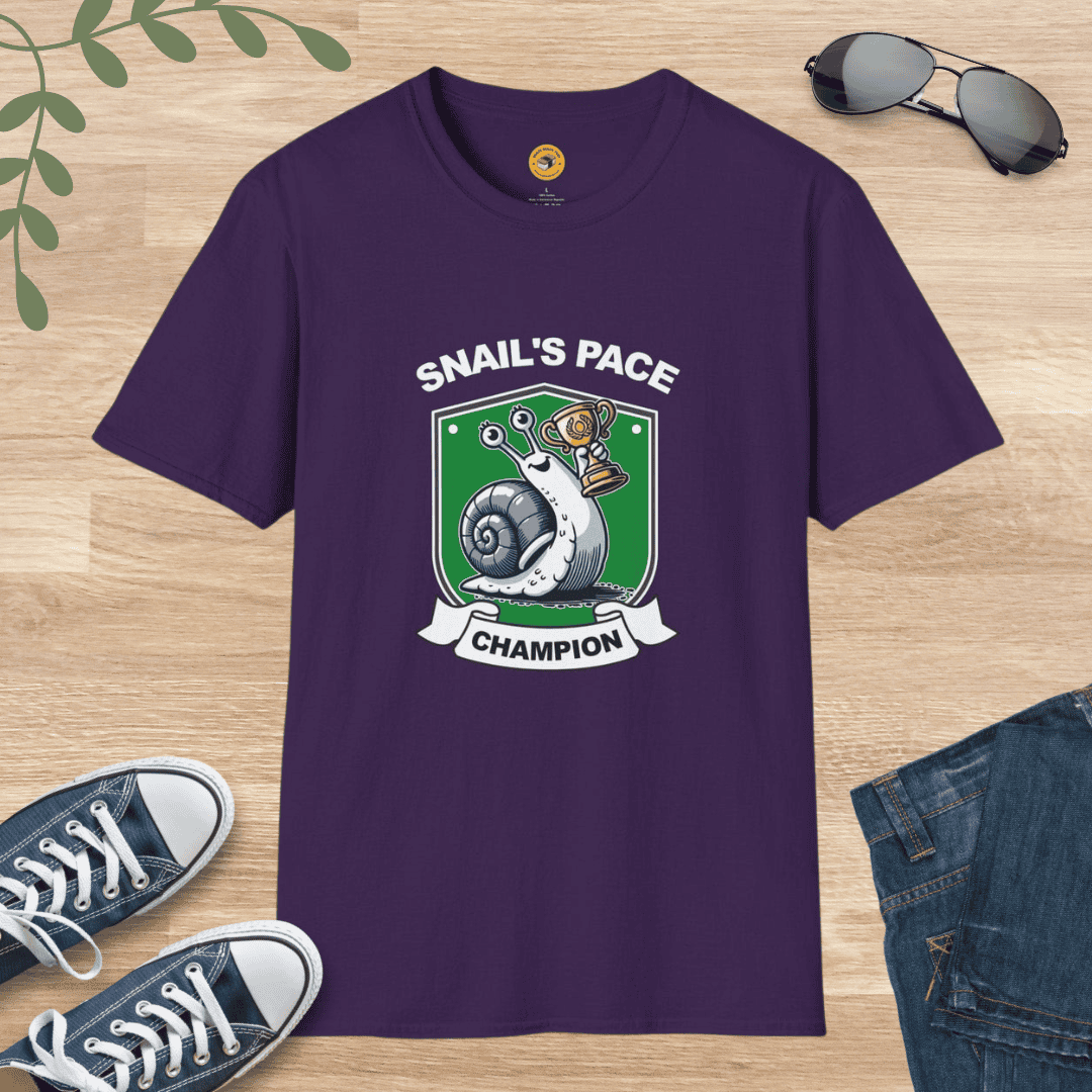 Snail's Pace Champion - Funny T-Shirt Gift