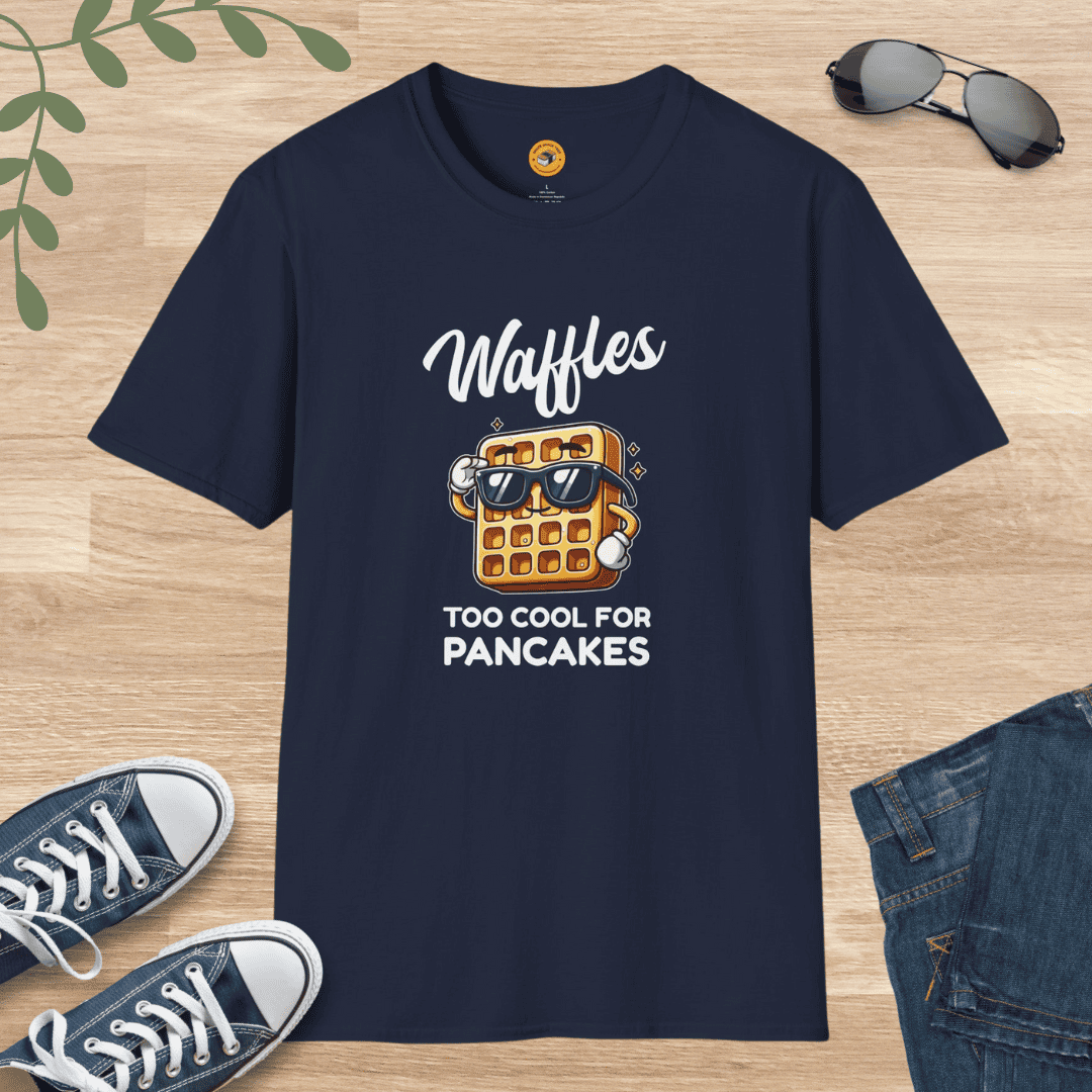 Waffles - Too Cool for Pancakes T-Shirt