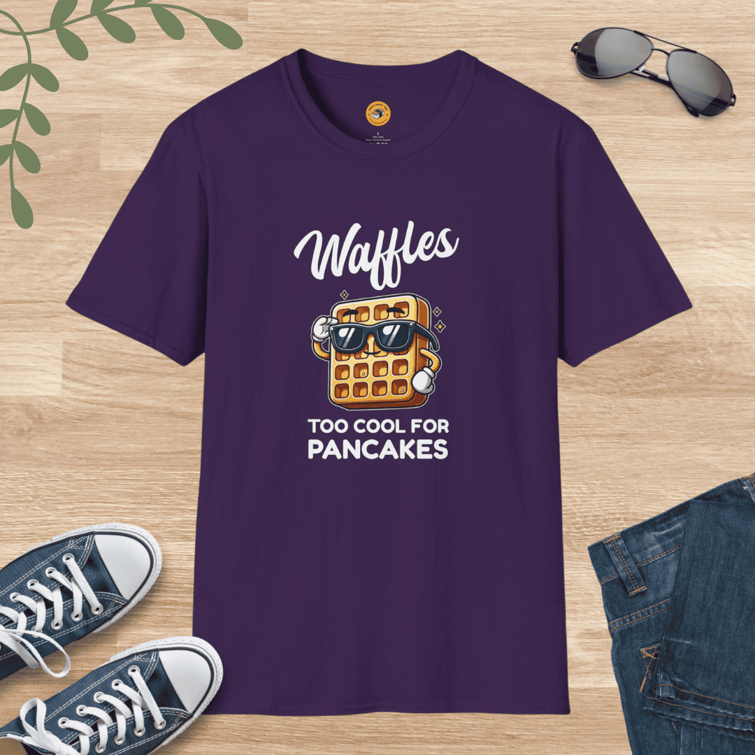 Waffles - Too Cool for Pancakes T-Shirt